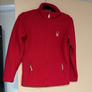 Spyder Pink Full-Zip Jacket with Logo